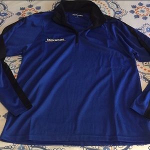Menards Half Zip Pullover Work Top Shirt Uniform